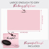 Microfiber Hair Towel Wrap with Wet Dry Detangling Brush Fast Drying AntiFrizz Hair Drying Turban for Curly Wavy and Str