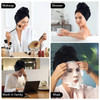 SINLAND Microfiber Hair Drying Cap Hair Towel Turban Twist for Women Fast Drying Towels Head Turban Absorbent Soft Light