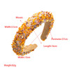 Rhinestone Baroque Retro Colorful Headband Bling Diamond Padded Glitter Sparkle Fashion Hair Accessories Gifts For Women