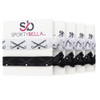 Field Hockey Hair Ties 5Pack NoCrease Elastic Ponytail Holders Black White Field Hockey Stick Design Girls Field Hockey