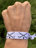 Field Hockey Hair Ties 5Pack NoCrease Elastic Ponytail Holders Black White Field Hockey Stick Design Girls Field Hockey