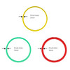 TecUnite 200 Pieces Multicolor Hair Ties Nometal Hair Elastics Bulk Rubber Bands Ties Ponytail Holders Bands for WomenMu