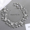 GORAIS First Communion Hair Accessories Silver Bridal Flower Girl Headpiece Wedding Hair Pieces for Brides