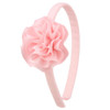 7Rainbows 1 Pcs Grosgrain Ribbon Pink Carnation Flower Headbands for Girls Toddlers Teens