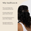 Kitsch Flat Hair Clips for Women Strong Hold No Slip Grip Flat Claw Clips For Secure and Comfortable Look Durable Recycl