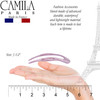 Camila Paris CP3415 French Twist Stick Clip Pins Purple Wavy Hair Pin UShaped Hair Fork for Girls Spiral Updo Chignon Bu