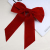 Iaceble Vintage Red Velvet Hair Bow for Women Large Bowknot Hair Clip Barrette Ribbon Satin Hairclips Christmas Decorati