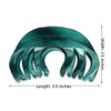 Youxuan 4 Inch Hair Claw for Women Pretty Clip Grip for Thick Hair Niagara Blue