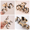Large Hair Claw Clips Cutout Tortoise Shell Celluloid Hair Jaw Clips Hair Clamps for Women Ladies 2 Pack