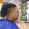 Bandana Barber Cape Waterproof Barber Salon Cape Hair Resistant Barber Cape for Men Adjustable Neck Closure Fits All Blu