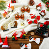 Tigeen 18 Pcs Cute Christmas Hair Clips Tree Reindeer Ear Hat Bowknot Barrettes Alligator Cosplay Punk Novelty Accessori