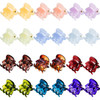 HOTOP 24 Pcs Mini Hair Clips Small Hair Claws NonSlip Plastic Jaw Clips for Girls and Women Bright