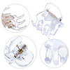 Hotop Hair Clip 24 Pcs Small Mini Hair Claw Clips for Girls and Women NonSlip Plastic Tiny Jaw Clips Clear
