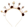 boderier Game Day Sports Hairband Hair Accessories for WomenFootball Baseball Headband Head Bopper Pompom Tiara Headband
