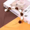 boderier Game Day Sports Hairband Hair Accessories for WomenFootball Baseball Headband Head Bopper Pompom Tiara Headband