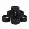 Neva Nude No Damage Elastic Black Hair Tie Bands 100 Pack Stylish Durable 4mm Hair Ties Snag Free Gentle for Thin Thick