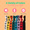 Sportybella Multicolored Karate Hair Ties Martial Arts Hair Accessories For Girls No Crease No Tug Elastic Hair Ties Set