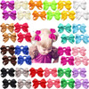 CLLOT 40Pcs Boutique Hair Bows Elastic Ties Kids Children Rubber Bands Ponytail Holders Hair Bands For Baby Girls Teens
