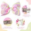 CLLOT 40 Pcs 45 Inch Hair Bows for Girls Clips Grosgrain Ribbon Boutique Hair Bow Alligator Clips For Girls Teens Toddle