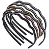 Suoirblss 6 PCS Fashion Rhinestone Hard Headbands Narrow Headband Headwear With Teeth Hair Hoop Head Band Hair Band for