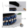 Bouory Rhinestone Wide Headband Navy Blue Hairband Sparkly Crystal Head Bands Colorful Diamond Headhoop for Women Type A