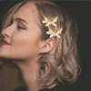 BARTOSI Butterfly Hair Clips Gold Rhinestone Hair Clip Small Fancy Butterfly Hair Accessories for Women and Girls Pack o