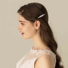 Yheakne Vintage Rhinestone Hair Clip Pin Gold Barrette Headpiece with CZ Crystals Decorative Metal Hair Accessory for Wo