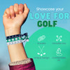 Sportybella Girls Hair Ties for Golf Accessories 7 Count Hair Elastics with Golf Club Design No Crease Hair Ties for Fem