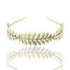 Fodattm Womens Greek Roman Laurel Leaf Headband Metal Branch Crown Headdress French Hair Accessory for Bridal Ancient Cy