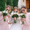 Loanzeg Satin Bridesmaid Scrunchies Bachelorette Hair Ties Set of 6 sunglasses Bridal Shower No Damage Hairties ideas Gi