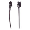 WEBEEDY 2 PCS Wooden Hair Stick for Buns Handmade Carved Hairpin Hair Fork Vintage Chinese Hair Chopsticks for Women Lon