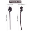 WEBEEDY 2 PCS Wooden Hair Stick for Buns Handmade Carved Hairpin Hair Fork Vintage Chinese Hair Chopsticks for Women Lon