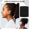 Dingion 80 Count Extra Long Hair Tie for Thick and Curly Hair Elastic Ponytail Holders for Women No Metal Bands Accessor