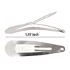 Non Slip Metal Snap Hair Clips 50 Classic Barrettes for Women and Girls Suitable for All Hair Types Anti Rust Silver 49