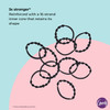 Goody Ouchless Forever Hair Elastics 10 Ct Black DamageFree Bands 3X Stronger Elastic Ties Retainable Shape 16 Strand In