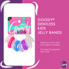 Goody Kids Hair Coils 8 Count Assorted Dentless Jelly Bands Ponytailers for Women Teens Girls to Style Secure Hair PainF