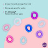 Goody Kids Hair Coils 8 Count Assorted Dentless Jelly Bands Ponytailers for Women Teens Girls to Style Secure Hair PainF