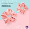 Goody Icy Holiday XL Velvet Scrunchies 1 Ct Pink Ouchless Comfortable Hold Create Easy Hairstyles Keep Your Hair Secured