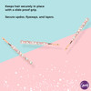 Goody Icy Holiday Rhinestone Bobby Pins 3 Ct Brown Comfortable SlideProof Bobby Hair Pins for Styling Lock In Place Pain