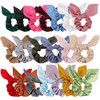 ACOUINT 20 Pack Satin Scrunchies for Thick Hair Hair Ties with Bow for Womens Hair Bunny Ear Scrunchies Hair Accessories