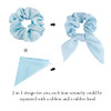 ACOUINT 20 Pack Satin Scrunchies for Thick Hair Hair Ties with Bow for Womens Hair Bunny Ear Scrunchies Hair Accessories