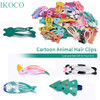 IKOCO Hair Clips for Girl 42Pcs Animal Pattern Snap Hair Clips Cartoon Design Barrettes for Toddler Girls