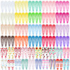 120 Pcs Funtopia 2 Inch Candy Color Barrettes and NonSlip Metal Snap Hair Accessories for Kids Teens and Women 40 Assort
