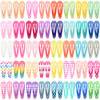 Toddler Hair Clips Funtopia 80 Pcs 12 Inch 3cm Cute Mini Snap Hair Clips for Baby Girls Kids Colorful Small Snap Barrett