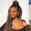 Formery Butterfly Braid Jewelry Gold Rhinestones Hair Charms Heart African Loc Accessories for Black Women 9PCS