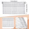 5 Pieces Hair Combs for Women Accessories Metal Bridal Hair Comb 20 Teeth Wedding Veil Comb Decorative for Women Fine Ha