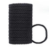 Large Braided Mens Hair Ties Man Hair bands for Longhairs Men Bun Black Pony Tails Ties for WomenGuys Bracelet Hair TieF