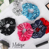 Bandana Scrunchies Cotton Hair Bobble Set of 2 White