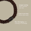 Gold Hair Ties for Thick Hair Grab Go Ponytail Holders 8 Pack Metallic Beige Thick NoCrease Bands with Strong Hold and D