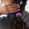 Purple and Blue Hair Ties for Thick Hair Grab Go Ponytail Holders 8 Pack Purple Daze Thick NoCrease Bands with Strong Ho